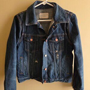 MARC BY MARC JACOBS - WOMENS CROPPED DENIM JACKET USED WORN SIZE MEDIUM